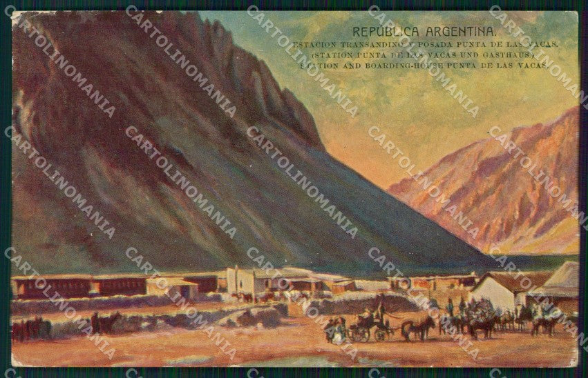 Argentina Puntas de las Vacas Da Buenos Aires a Valparaiso postcard XP1356 – fronte