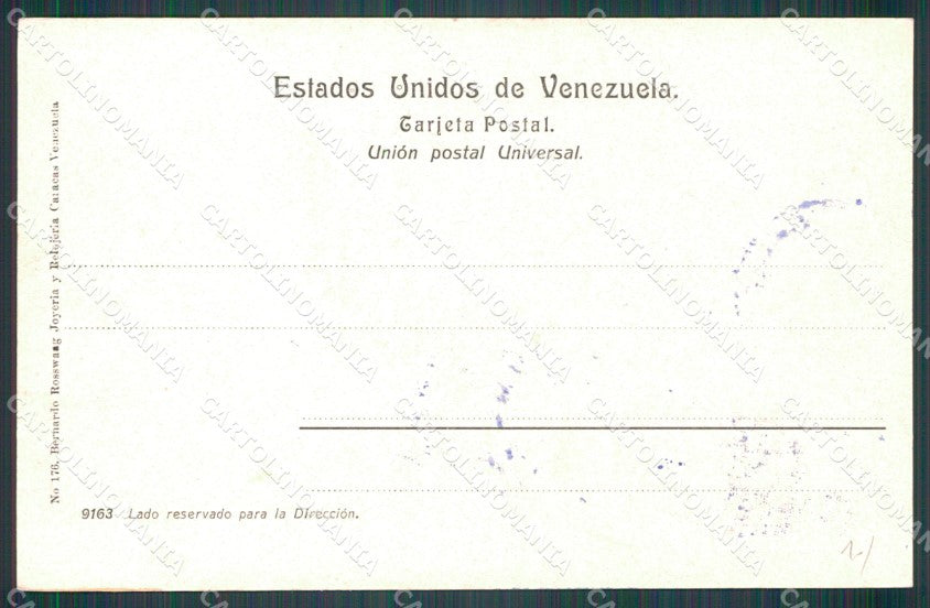 Venezuela Caracas Estatua de Miranda postcard XP1359 – retro