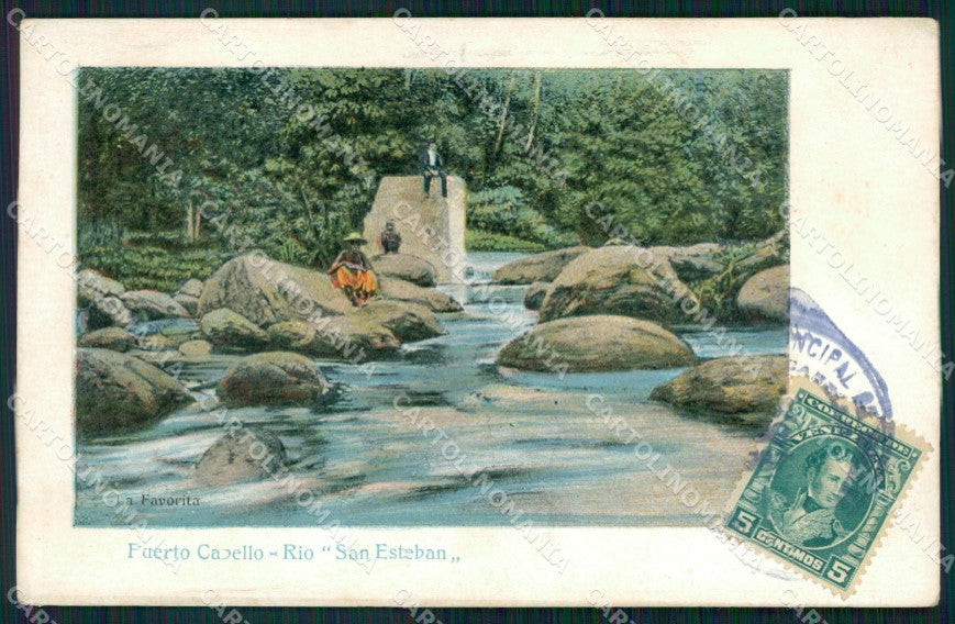 Venezuela Puerto Cabello Rio San Esteban postcard XP1361 – fronte