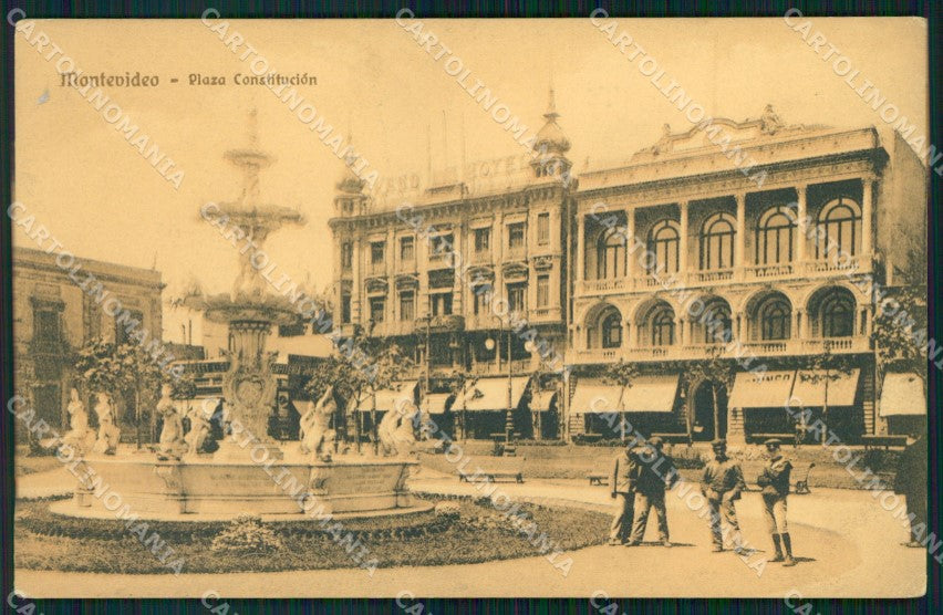 Uruguay Montevideo Plaza Constitucion postcard XP1380 – fronte