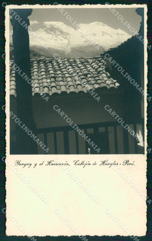 Peru Yungay RPPC postcard XP1418 – fronte