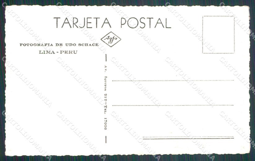 Peru Yungay RPPC postcard XP1418 – retro