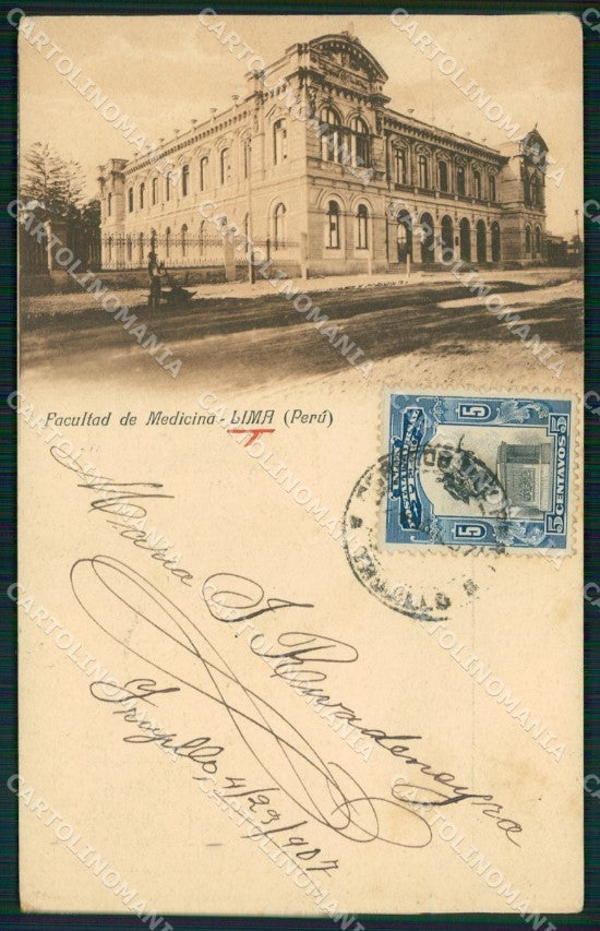 Peru Lima Facultad de Medicina postcard XP1424 – fronte