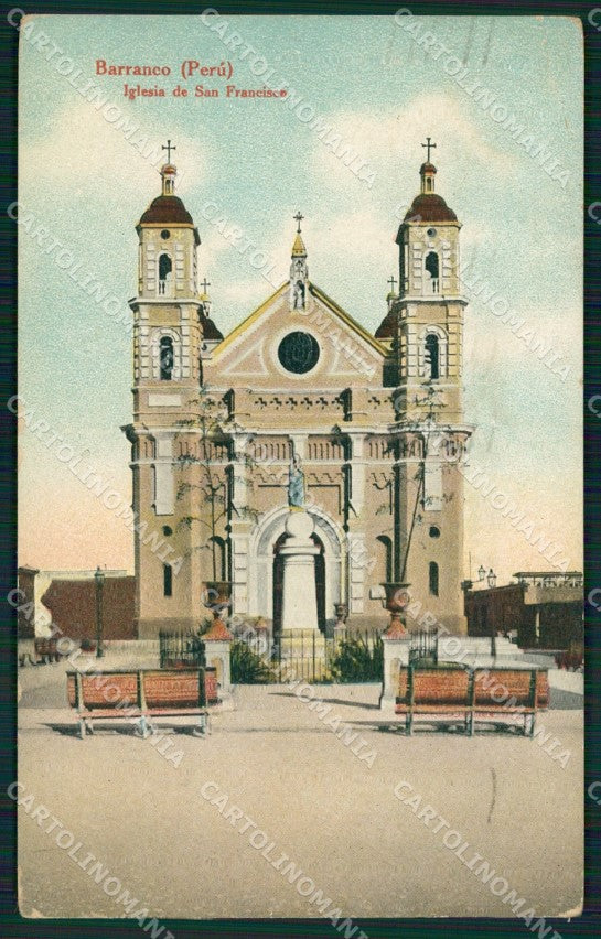 Peru Barranco Iglesia de San Francisco postcard XP1431 – fronte