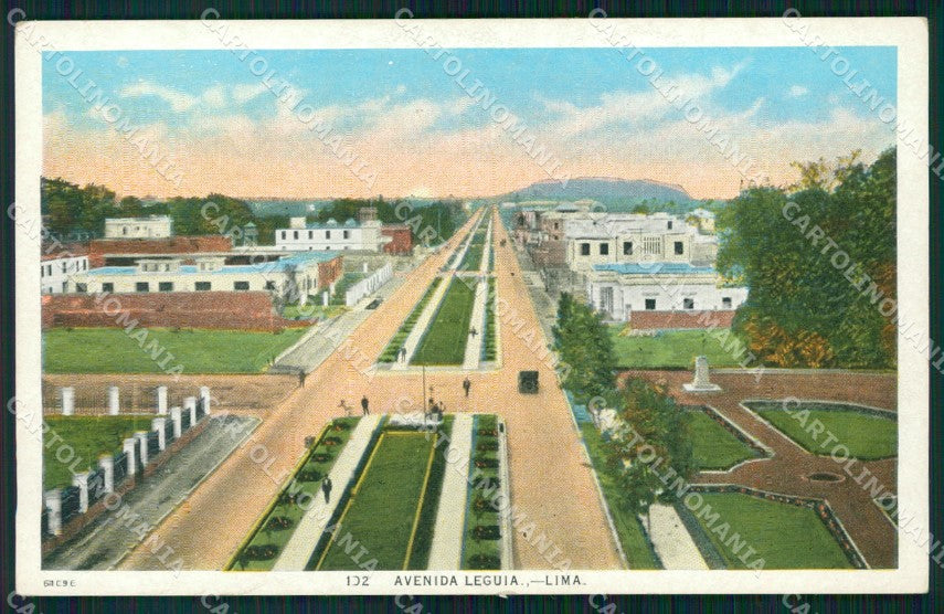 Peru Lima Avenida Leguia postcard XP1433 – fronte
