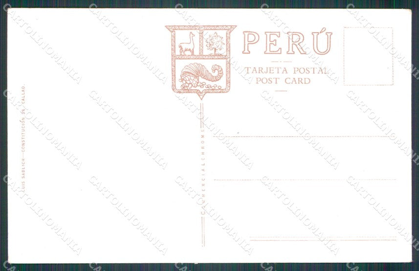 Peru Lima Avenida Leguia postcard XP1433 – retro