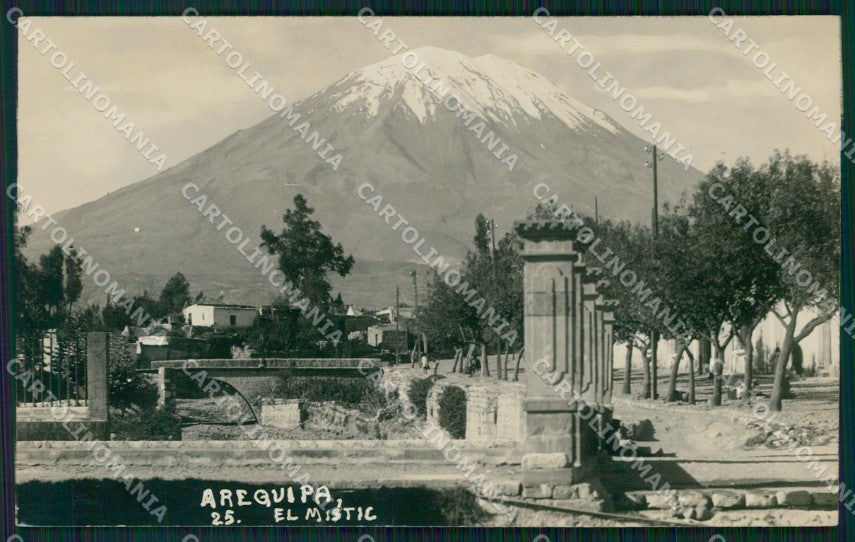 Peru Arequipa El Misti RPPC postcard XP1434 – fronte