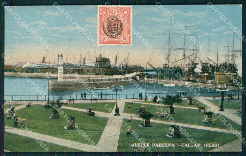 Peru Callao Darsena postcard XP1452 – fronte