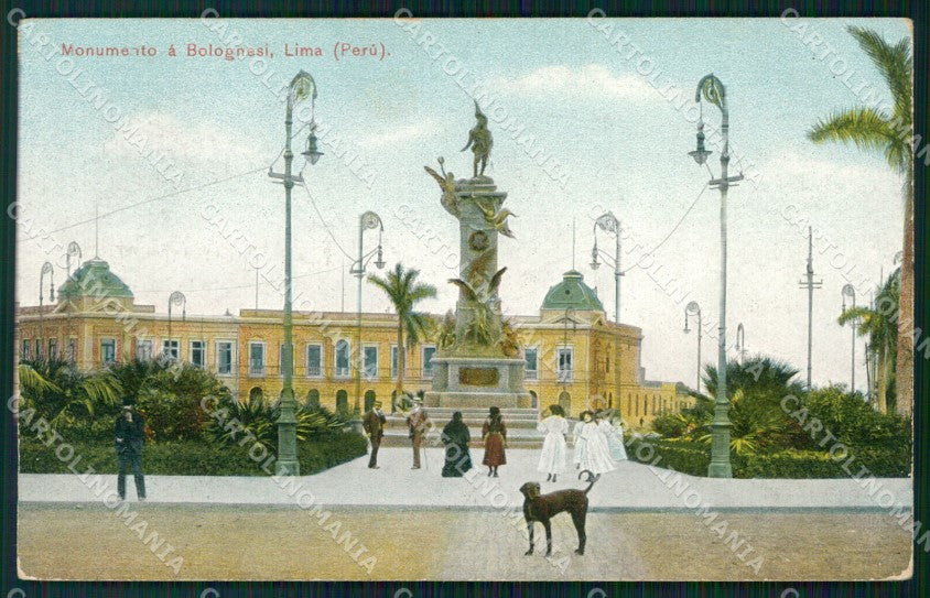 Peru Lima Monumento Bolognesi postcard XP1468 – fronte