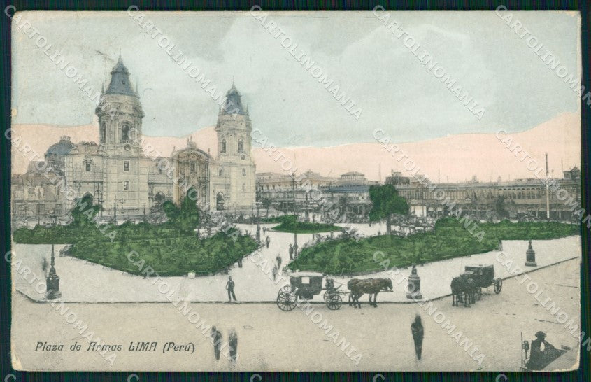 Peru Lima Plaza de Armas postcard XP1476 – fronte