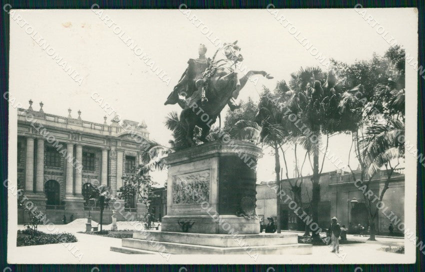 Peru Lima Monumento Bolivar RPPC postcard XP1498 – fronte