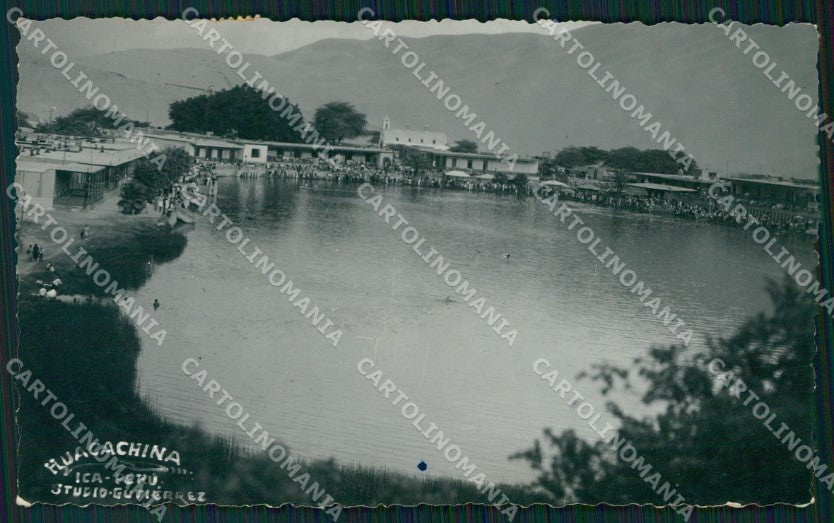 Peru Ica Laguna Huacachina RPPC postcard XP1509 – fronte