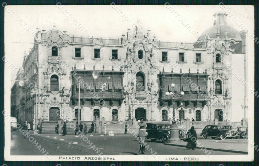 Peru Lima Palacio Arzobispal RPPC postcard XP1533 – fronte