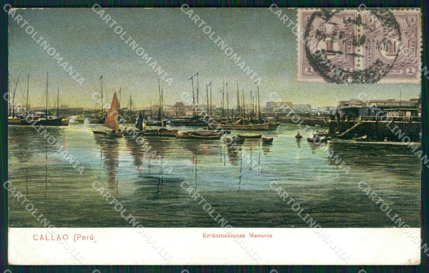 Peru Callao Embarcaciones Menores postcard XP1551 – fronte