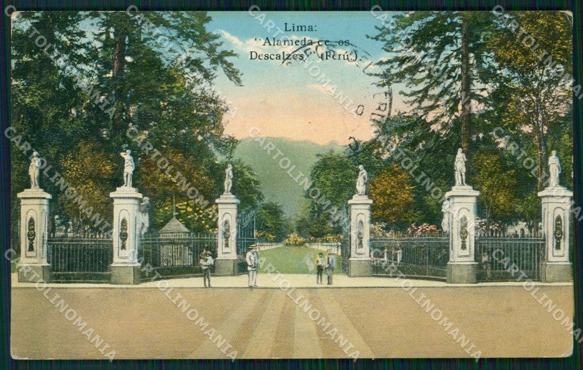 Peru Lima Alameda de los Descalzos postcard XP1552 – fronte