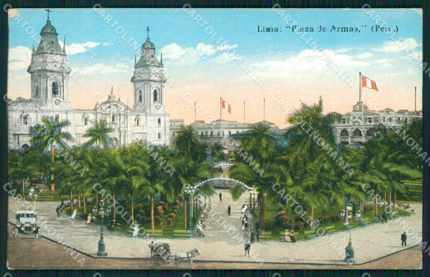 Peru Lima Plaza de Armas postcard XP1558 – fronte