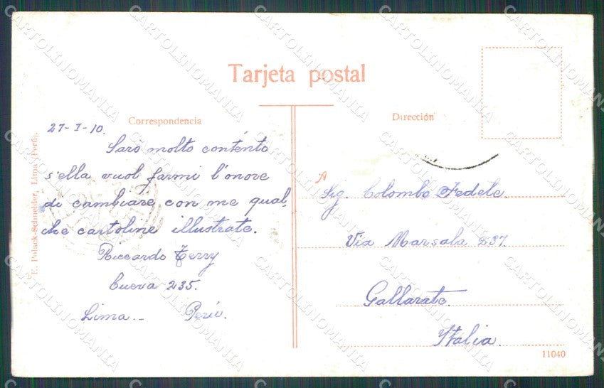 Peru Lima Panorama postcard XP1578 – retro