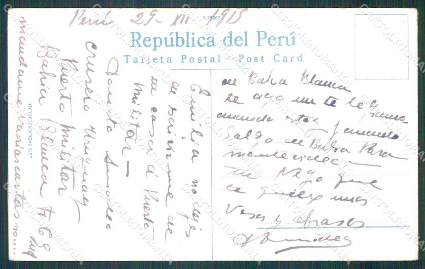 Peru Lima Plaza de Armas postcard XP1579 – retro