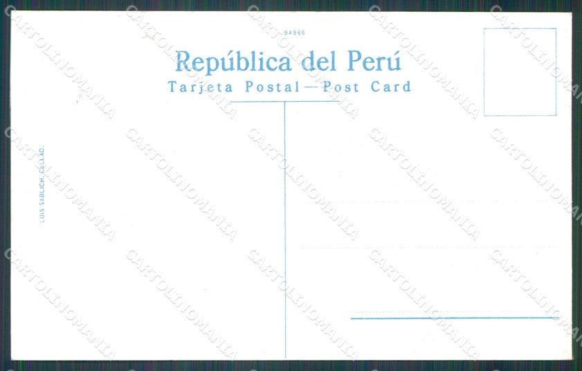 Peru Miraflores Moderna Poblacion El Leuro postcard XP1583 – retro