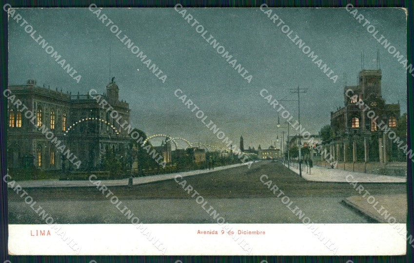 Peru Lima Avenida 9 de Diciembre postcard XP1589 – fronte
