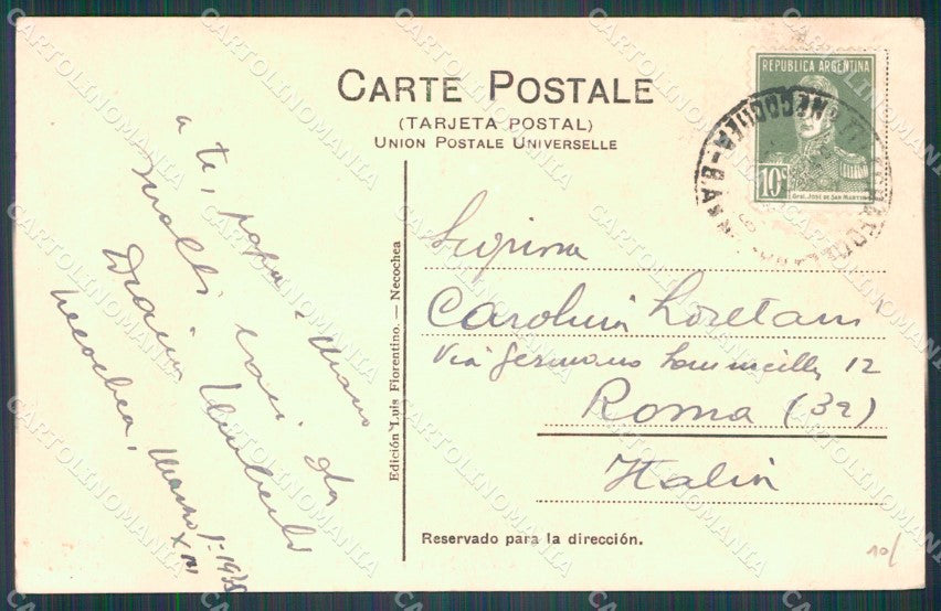 Argentina Vista del Mar Playa Necochea postcard XP1591 – retro