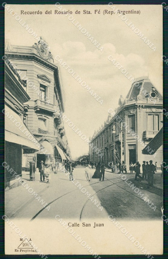 Argentina Rosario de Santa Fe Calle San Juan postcard XP1597 – fronte