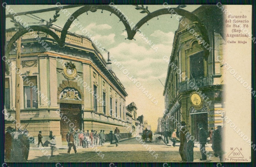 Argentina Rosario de Santa Fe Calle Rioja postcard XP1598 – fronte
