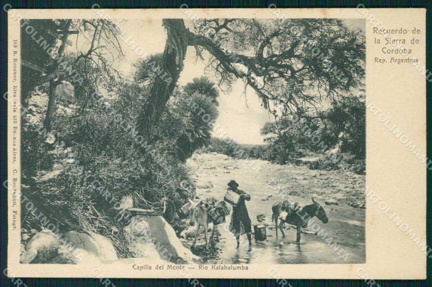 Argentina Sierra de Cordoba Capilla del Monte Rio Kalabalumba postcard XP1600 – fronte