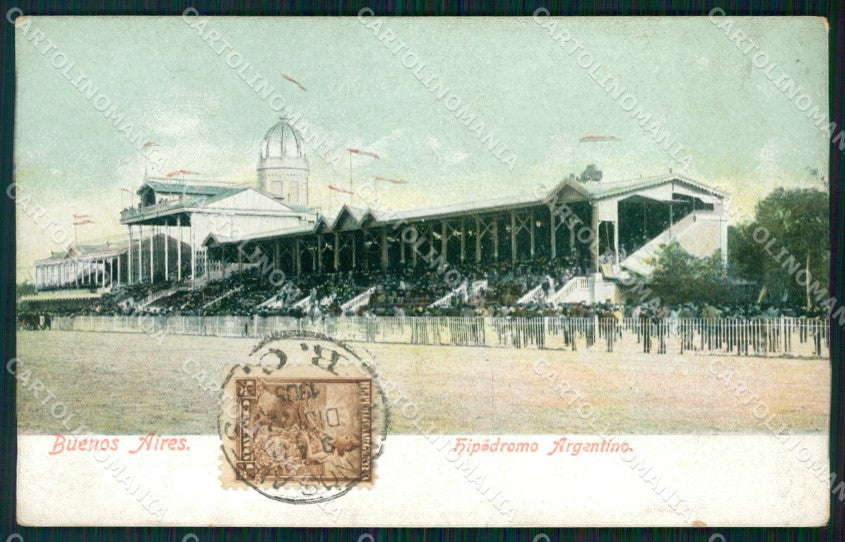 Argentina Buenos Aires Hipodromo Argentino postcard XP1605 – fronte