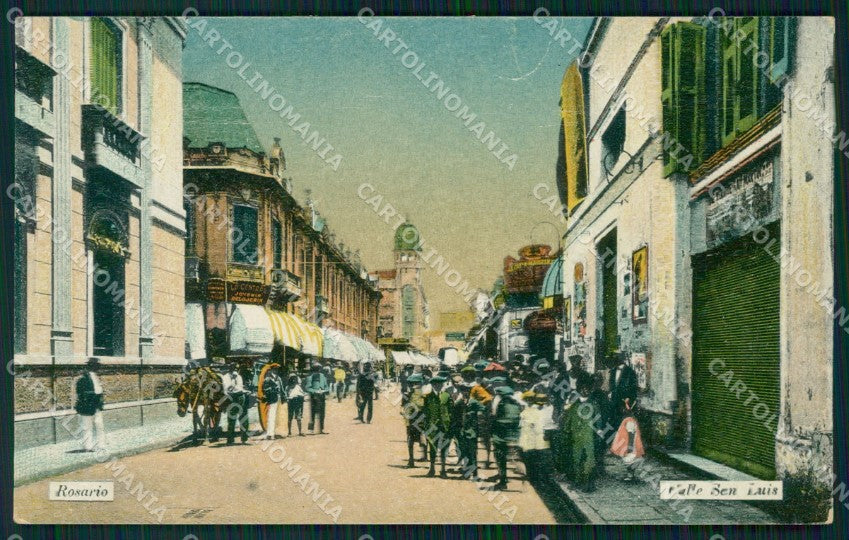 Argentina Rosario Calle San Luis postcard XP1607 – fronte