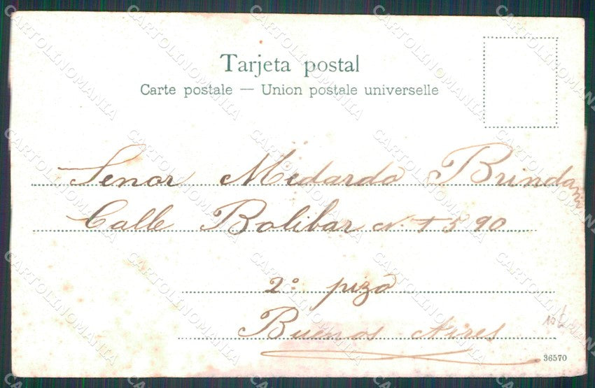 Argentina Types Ethnic Estancia Marcando postcard XP1608 – retro