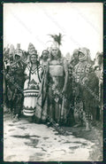 Mexico Types Ethnic Teotihuacan Emperador y su Hija RPPC postcard XP1614 – fronte