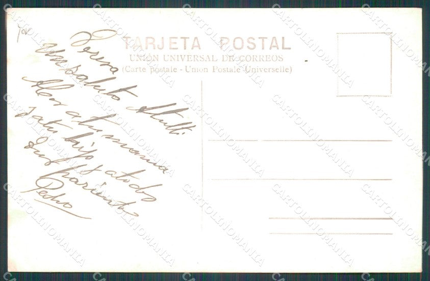 Argentina Types Ethnic Gaucho Dog Galgo RPPC postcard XP1619 – retro