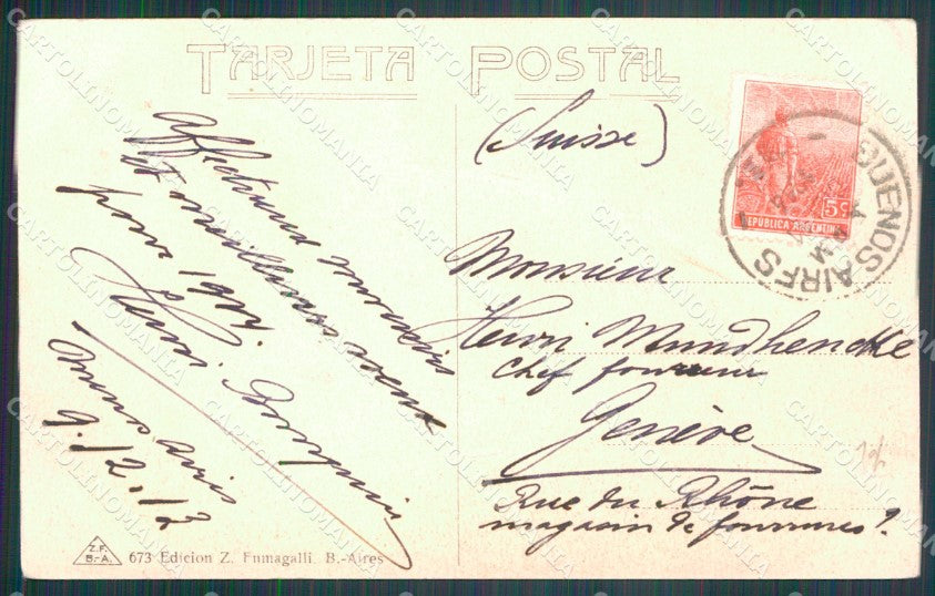 Argentina Types Ethnic Chaco un Cacique postcard XP1624 – retro