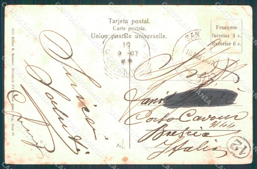 Argentina San Rafael Mendoza Mercando Potros CORNER CREASED postcard XP1627 – retro
