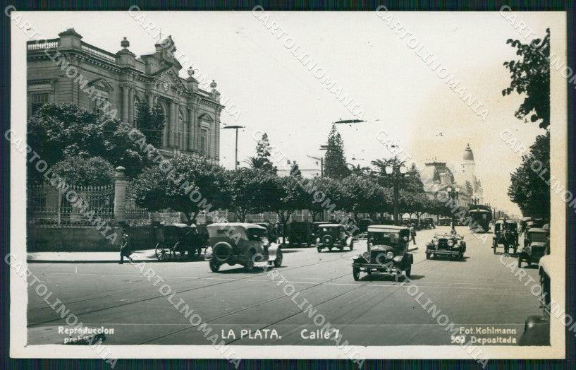Argentina La Plata Calle 7 RPPC postcard XP1645 – fronte