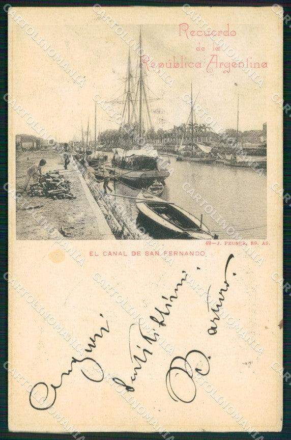Argentina El Canal de San Fernando postcard XP1650 – fronte
