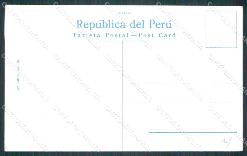 Peru Callao Avenida Saenz Pena postcard XP1660 – retro