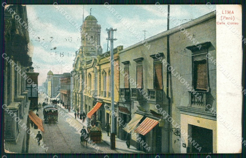 Peru Lima Calle Carreo postcard XP1671 – fronte