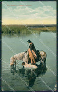 Peru Types Ethnic Paesano Vadeando postcard XP1674 – fronte