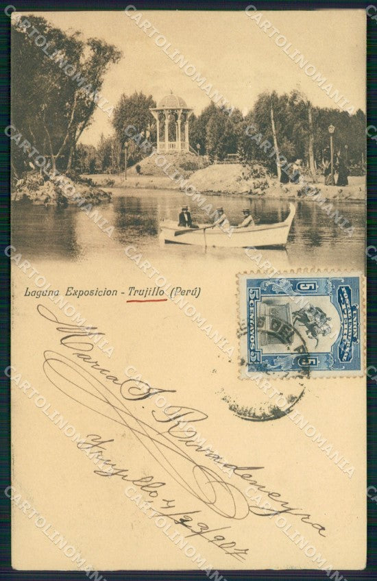 Peru Trujillo Laguna Exposicion postcard XP1677 – fronte
