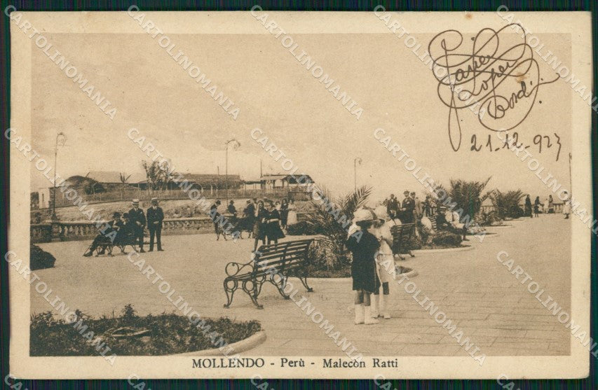 Peru Mollendo Malecon Ratti postcard XP1691 – fronte