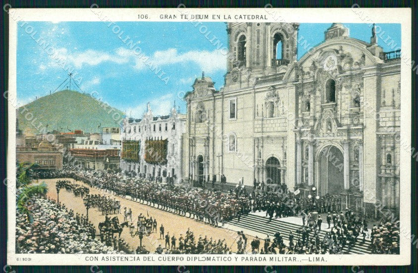 Peru Lima Gran te Deum en la Catedral postcard XP1705 – fronte