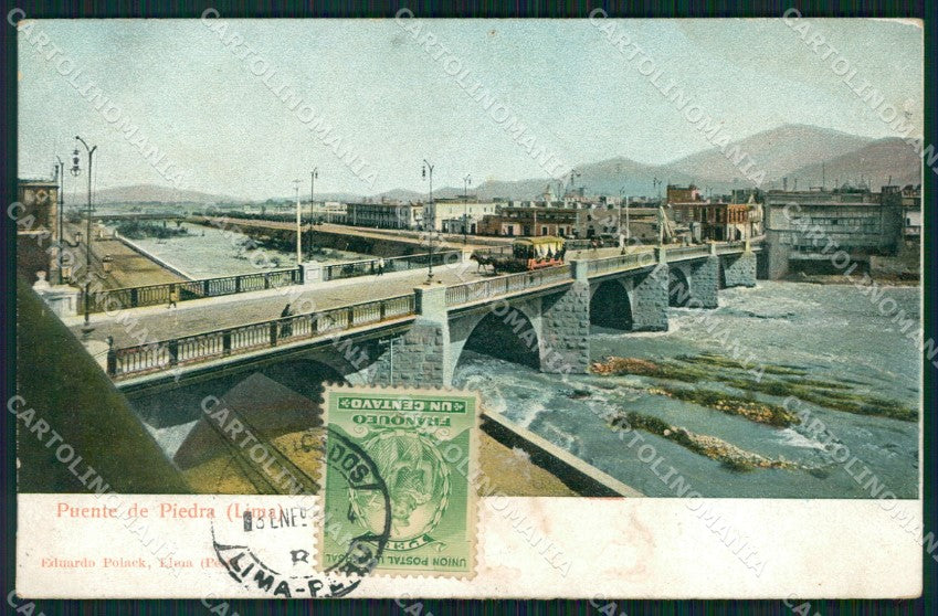 Peru Lima Puente de Piedra postcard XP1739 – fronte