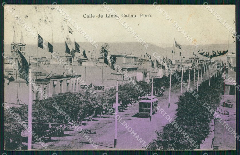 Peru Callao Calle de Lima postcard XP1745 – fronte