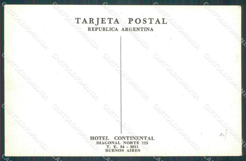 Argentina Buenos Aires Hotel Continental postcard XP1752 – retro