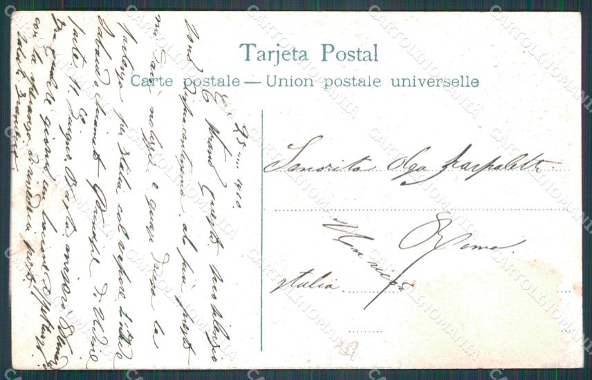 Argentina San Martin en Maipo ABRADED BACK postcard XP1764 – retro