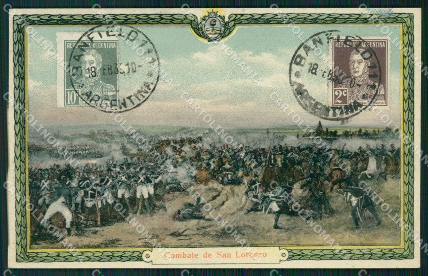 Argentina Combate de San Lorenzo postcard XP1765 – fronte