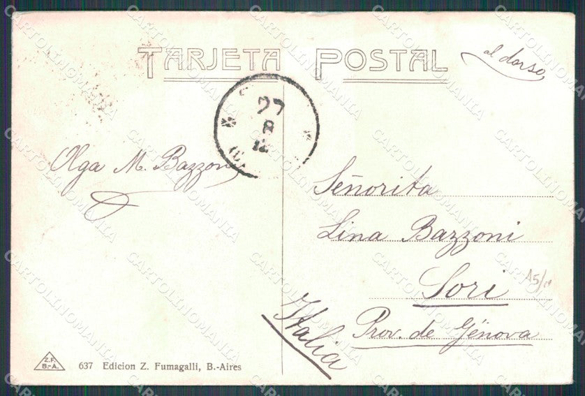Argentina Types Ethnic Carreta postcard XP1784 – retro