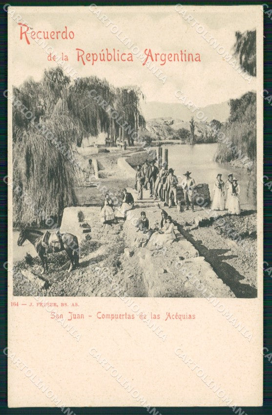Argentina San Juan Compuertas de las Acequais postcard XP1785 – fronte